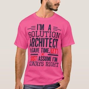 Camiseta Oferta do arquiteto engraçado da solução