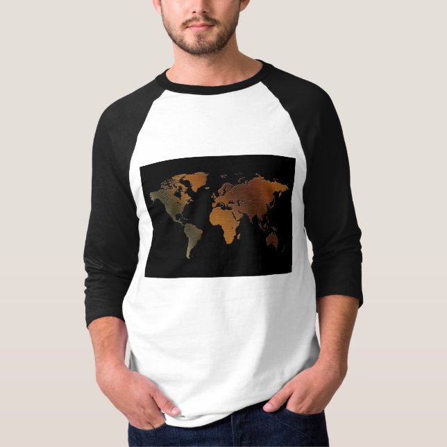 Camiseta Oferta do Designer de Mapa do Velho Mundo (Frente)