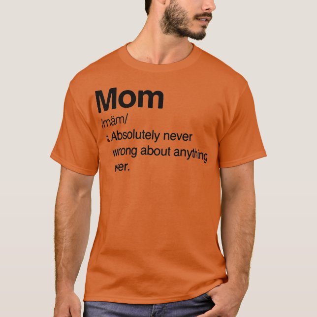 Camiseta Oferta do Dia de as mães Mães Noun Dictionary Mães (Frente)