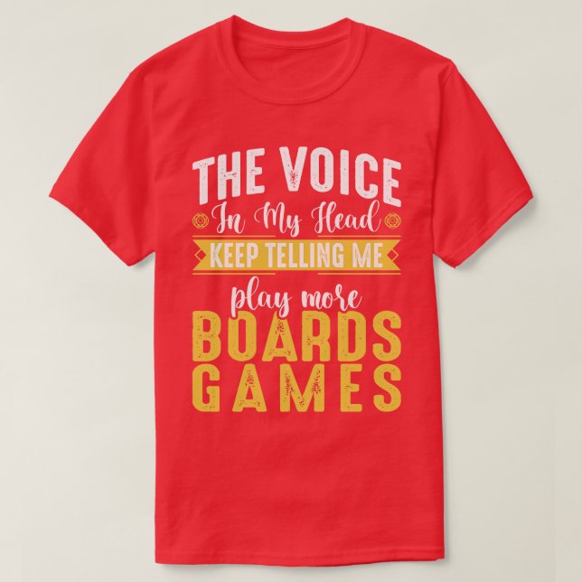 Camiseta Oferta engraçada de jogos de Conselho Jogue mais j (Frente do Design)