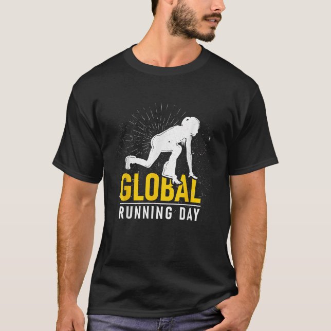 Camiseta Oferta Global de Dia de Execução para Execução de  (Frente)
