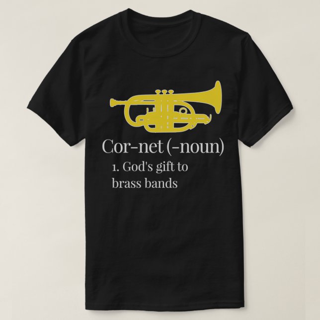 Camiseta Oferta Godx27s de Definição de Cornet para bronze  (Frente do Design)