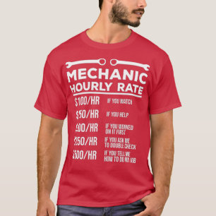 Camiseta Oferta Mecânica de Taxa Horária Engraçada Oferta M