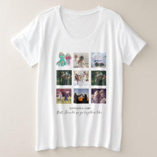 Camiseta Oferta Personalizada de Octopus de Colagem de Foto