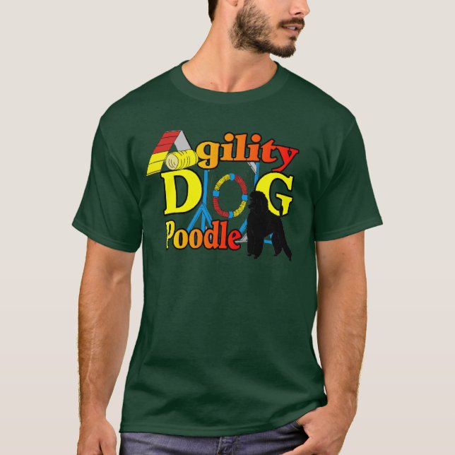 Camiseta Ofertas de Agilidade de Poodle (Frente)
