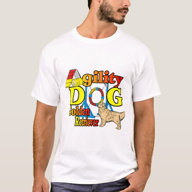 Camiseta Ofertas de agilidade do ouro Retriever (Frente)