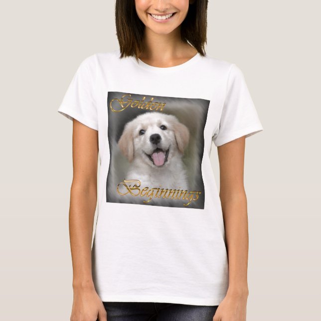 Camiseta Ofertas de Arte para ouros Retriever (Frente)