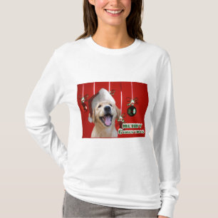 Camiseta Ofertas de Cartões de Natal para Retriever de ouro