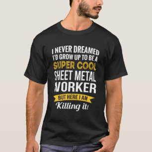 Camiseta Ofertas de valorização do metalúrgico de folha eng