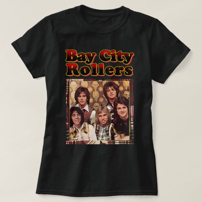 Camiseta Ofertas Necessárias - Banda Bay City Rollers Music (Frente do Design)