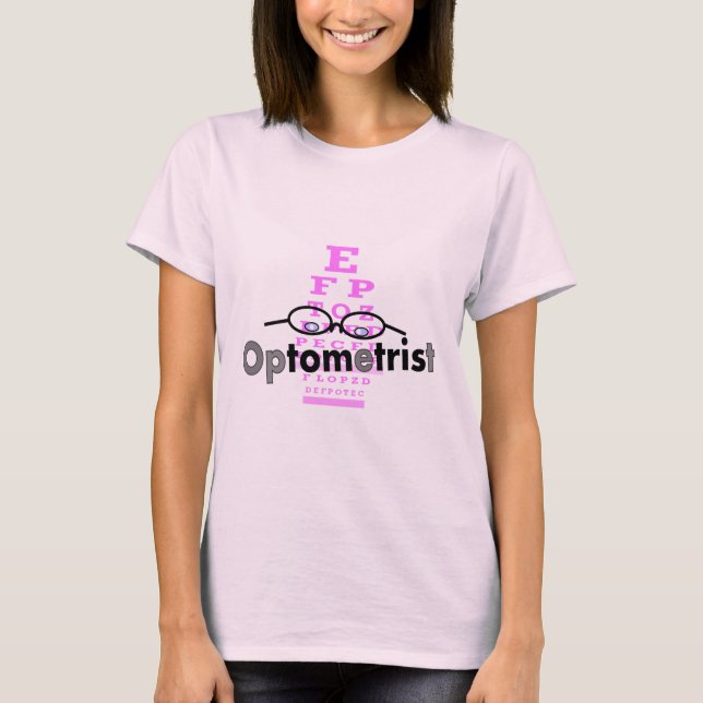 Camiseta Ofertas Optometristas, Óculos de Obra e Design de  (Frente)