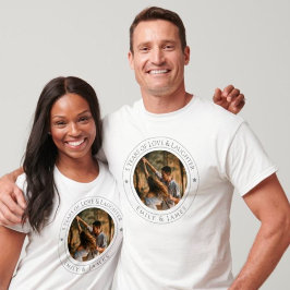 Camiseta Ofertas personalizadas de aniversário - Casal pers