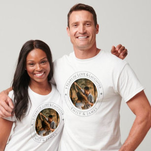 Camiseta Ofertas personalizadas de aniversário - Casal pers