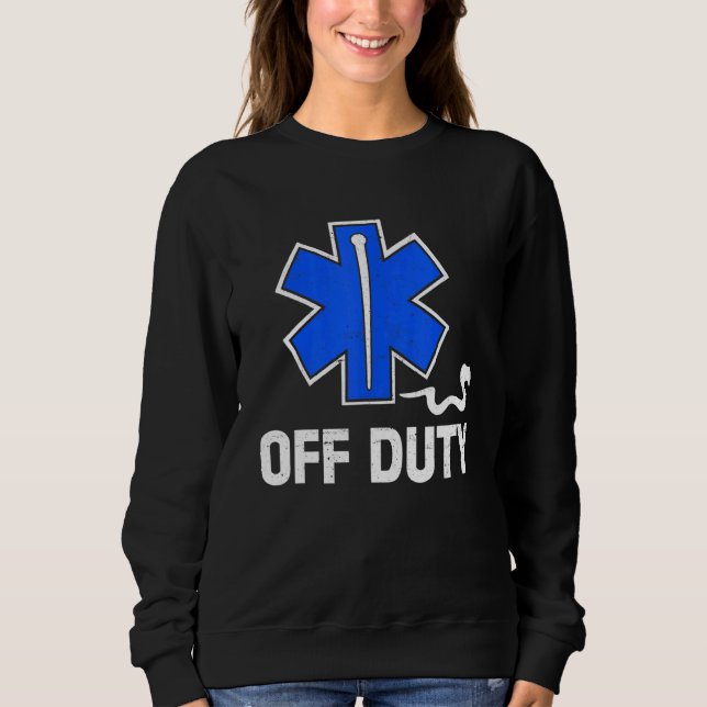 Camiseta Off Duty Paramedic Medic Emergency First Responder (Frente)