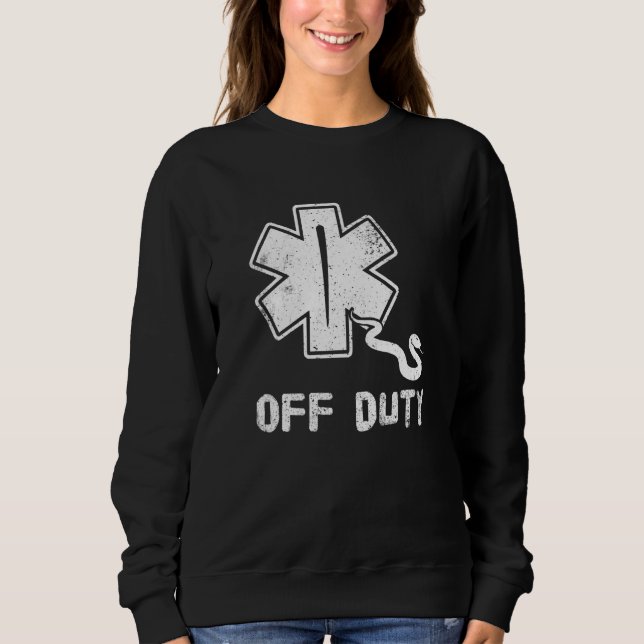 Camiseta Off Duty Retro EMT Paramedic Medic Emergency First (Frente)