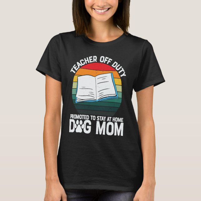 Camiseta Off Duty Teacher School Grade Work  Graphic Plus S (Frente)