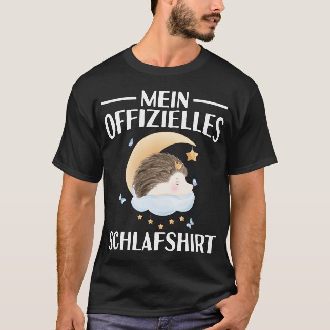 Camiseta Offerielles Schlafshirt Nachthemd Schlafanzug Igel (Frente)