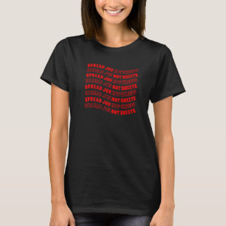 Camiseta Office Humor Espalhar Joy Não Planilhas 2