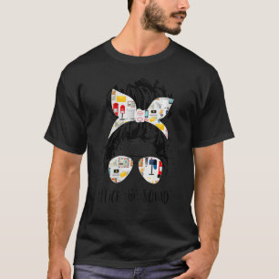 Camiseta Office Squad Administrative Assistant Messy Bun 10