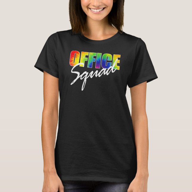 Camiseta Office Squad Tie Dye Proud Office Crew Match Co (Frente)