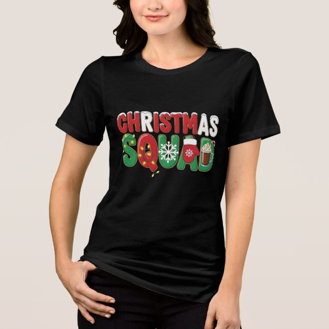 Camiseta Official Christmas Squad Member | Funny Festive Ty (Frente)