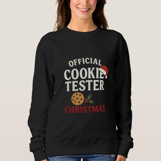 Camiseta Official Cookie Tester Christmas Tee (Frente)