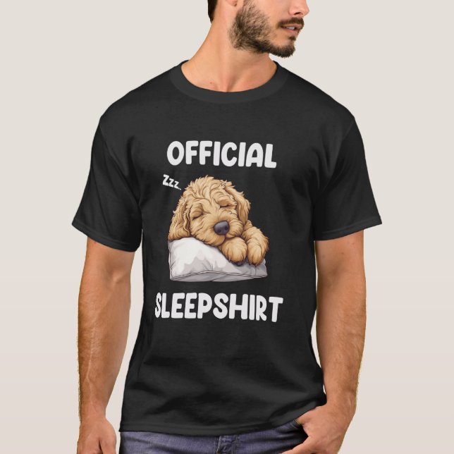 Camiseta Official Doodle Sleepshirt Goldendoodle Dog Lover  (Frente)