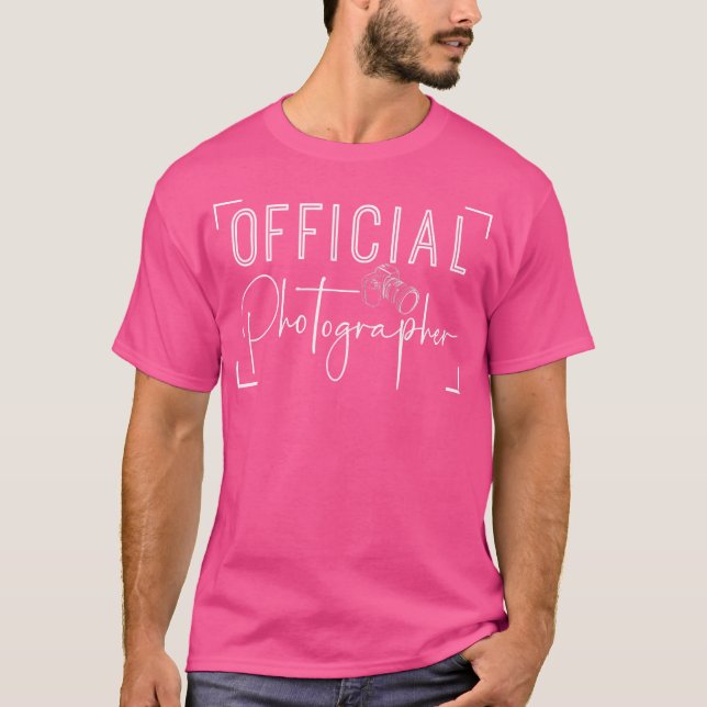 Camiseta Official Photographer Event Photography (Frente)