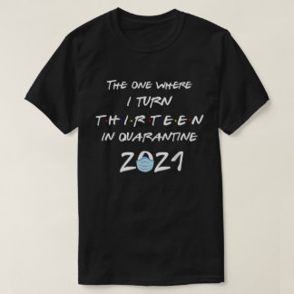 Camiseta Official Teenager The One Where I Turn 13 In Quara