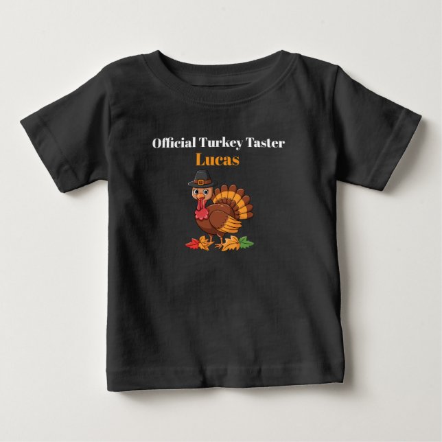 Camiseta Official Turkey Taster Baby Tee | Thanksgiving (Frente)