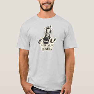 Camiseta Offline É O Novo Luxo – Detox Digital Minimalista