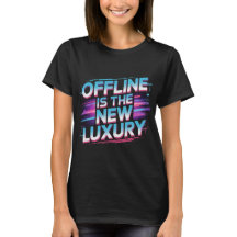 Offline é o Novo Luxo - Estética Retro Neon