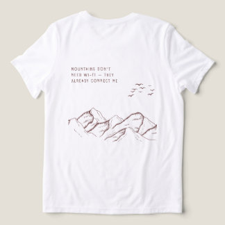 Camiseta Offline nas Montanhas – Detox Digital