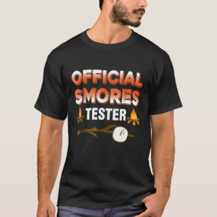 Camiseta Oficiais Smores Testam Acampamento Engraçado Para