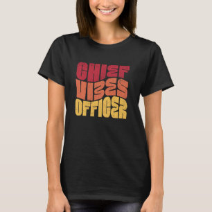 Camiseta Oficial Chefe de Vibrações do Escritório Colega de