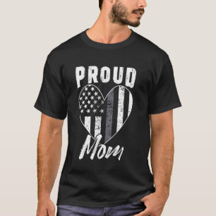 Camiseta Oficial Correcional Mãe Coração Bandeira Americana