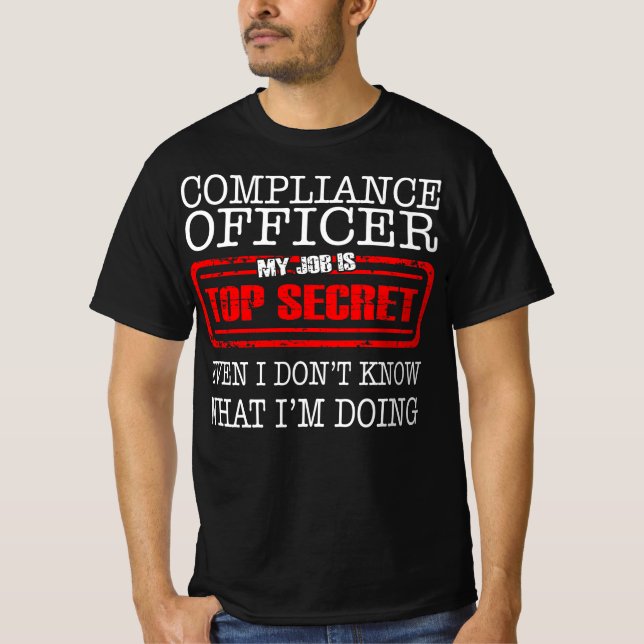 Camiseta Oficial de Conformidade Meu Trabalho É Secreto (Frente)