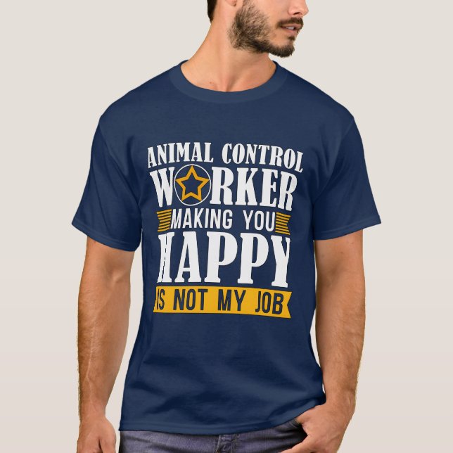 Camiseta Oficial de Controle de Animais Resgate de Animais  (Frente)