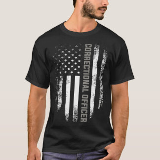 Camiseta Oficial de Correção de Vintage com bandeira americ