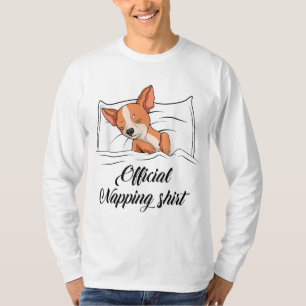 Camiseta Oficial de doação do cão Chihuahua pijamas dormind