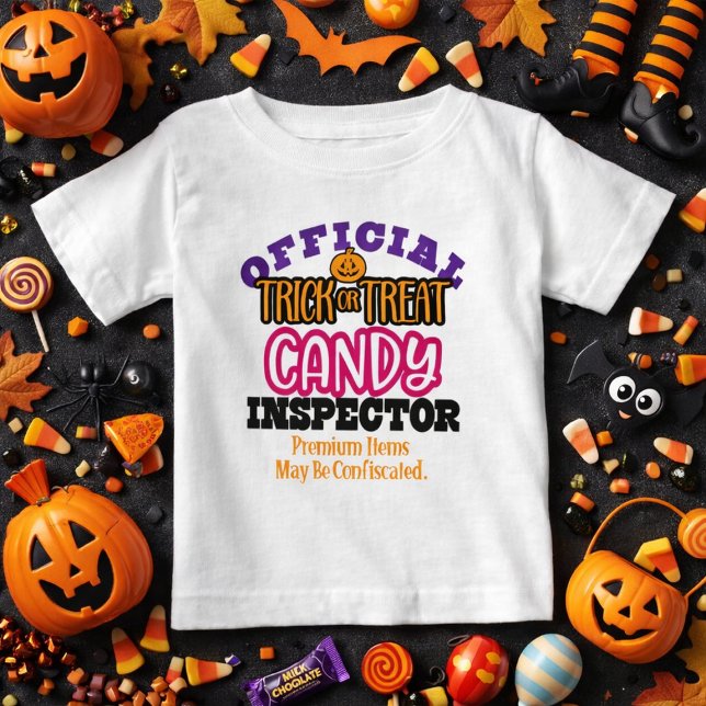 Camiseta Oficial de Inspetor de Doces do Trick Or  (Criador carregado)
