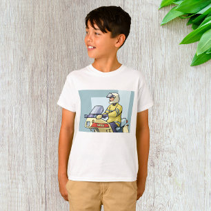 Camiseta Oficial de Motocicleta da Polícia Fiscalização