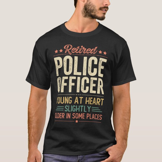 Camiseta Oficial de Polícia aposentado (Frente)