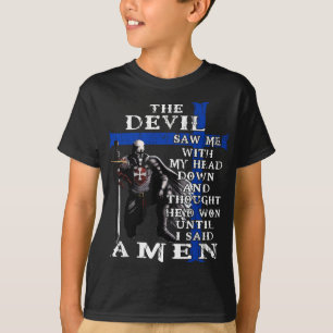 Camiseta Oficial de Polícia Cavaleiro Templário - O Diabo M