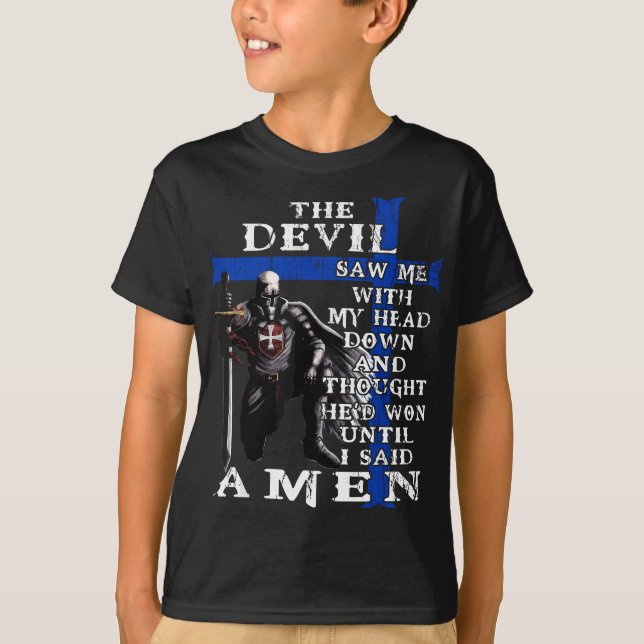 Camiseta Oficial de Polícia Cavaleiro Templário - O Diabo M (Frente)