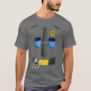 Camiseta Oficial de Polícia Costume Policial Xerife Hallo