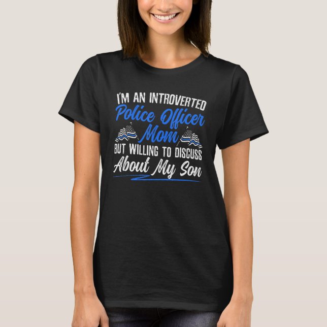 Camiseta Oficial de Polícia Mãe Aplicadora da Lei (Frente)