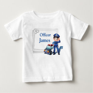 Camiseta Oficial de Polícia Personalizado