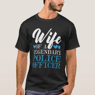Camiseta Oficial de Polícias do Xerife da Polícia Esposa
