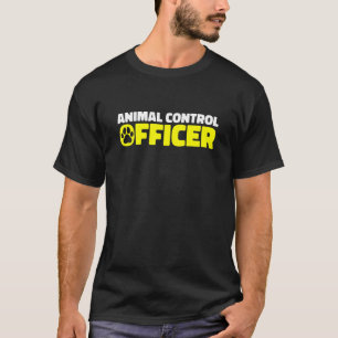 Camiseta Oficial de Resgate do Controle de Animais Cão Pr